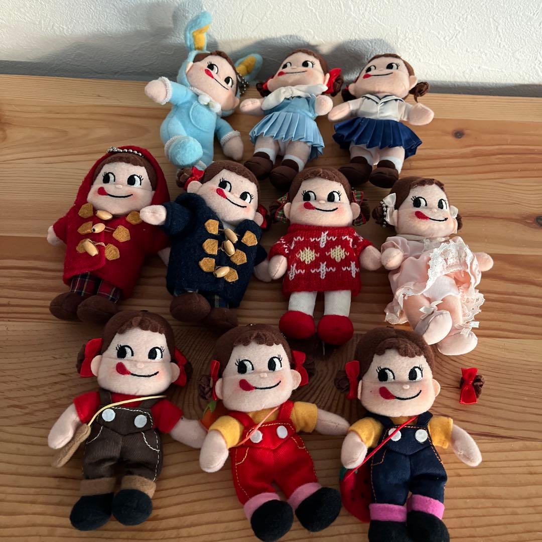 不二家 ペコちゃん ぬいぐるみ キーホルダー - メルカリ