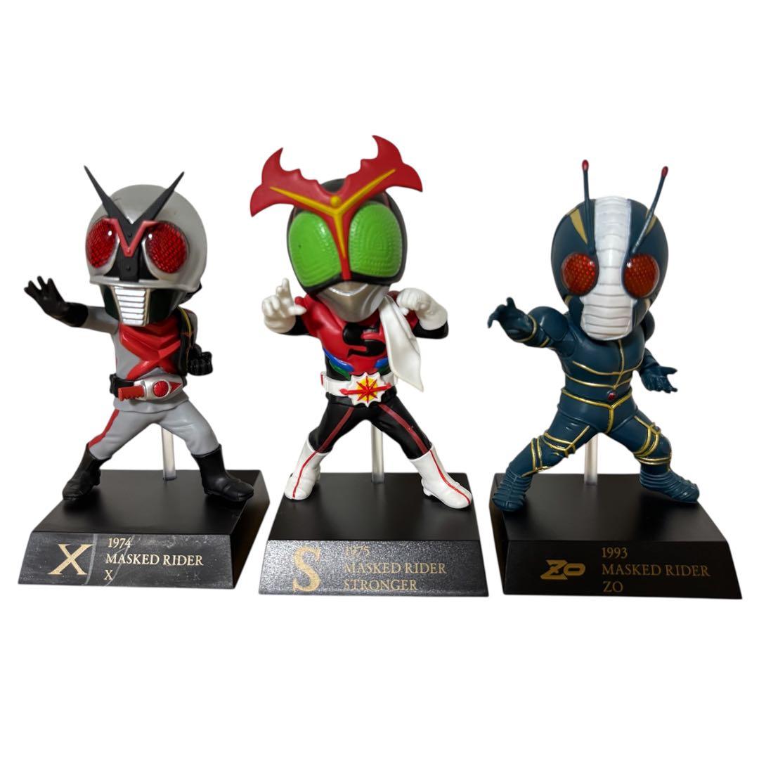 仮面ライダー　50thデフォルメクスフィギュア◎X ストロンガー　ZO等　計5体