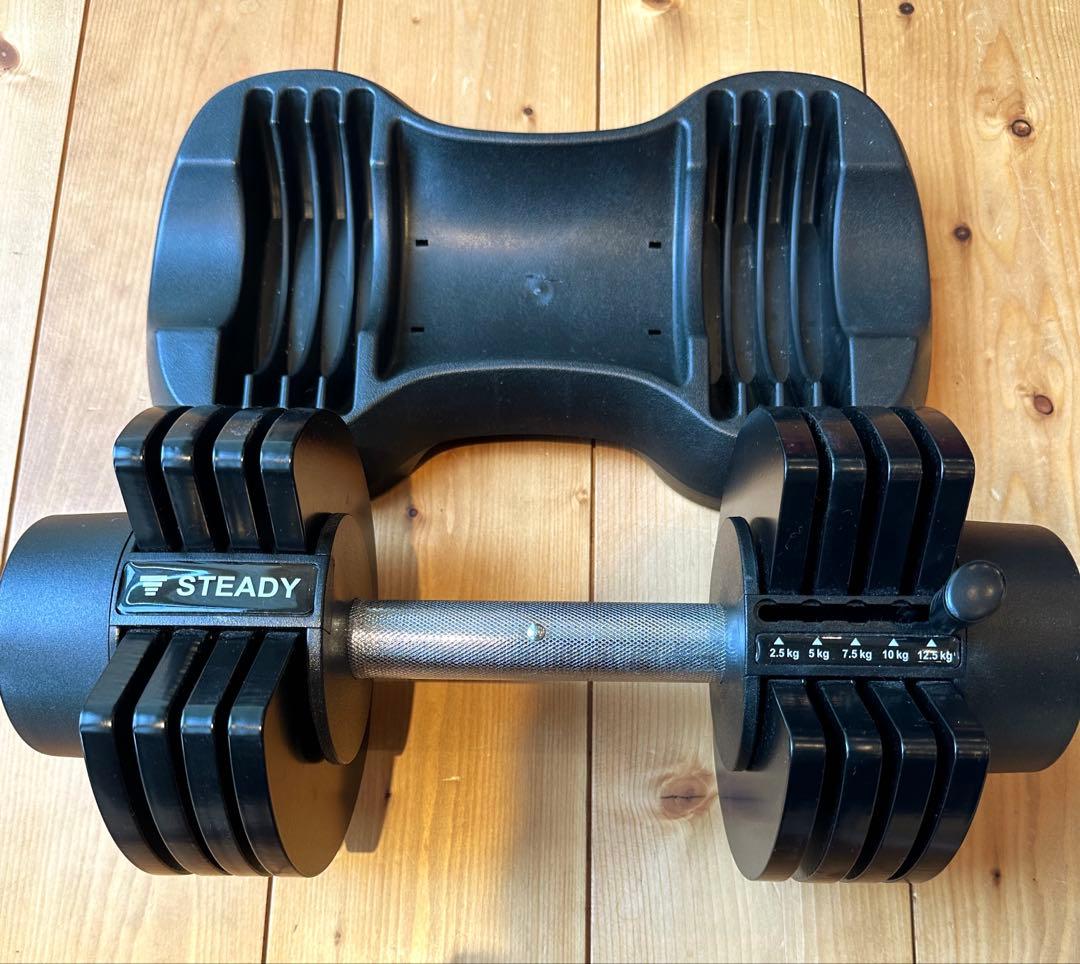 STEADY 調整可能ダンベル 12.5kg