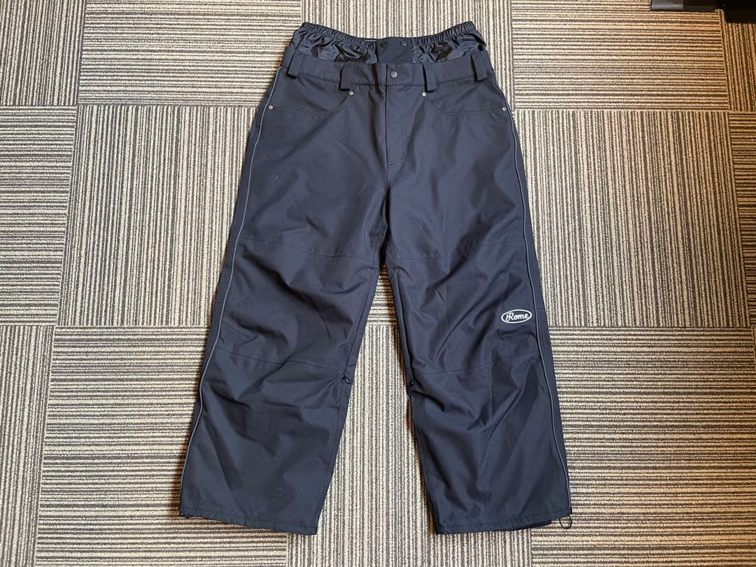 ROME SDS バギースノーボードパンツ XL 黒 パウダーガード付き ROME SDS 40%off スノーボードウェア ローム メンズ BAGGY PANTS