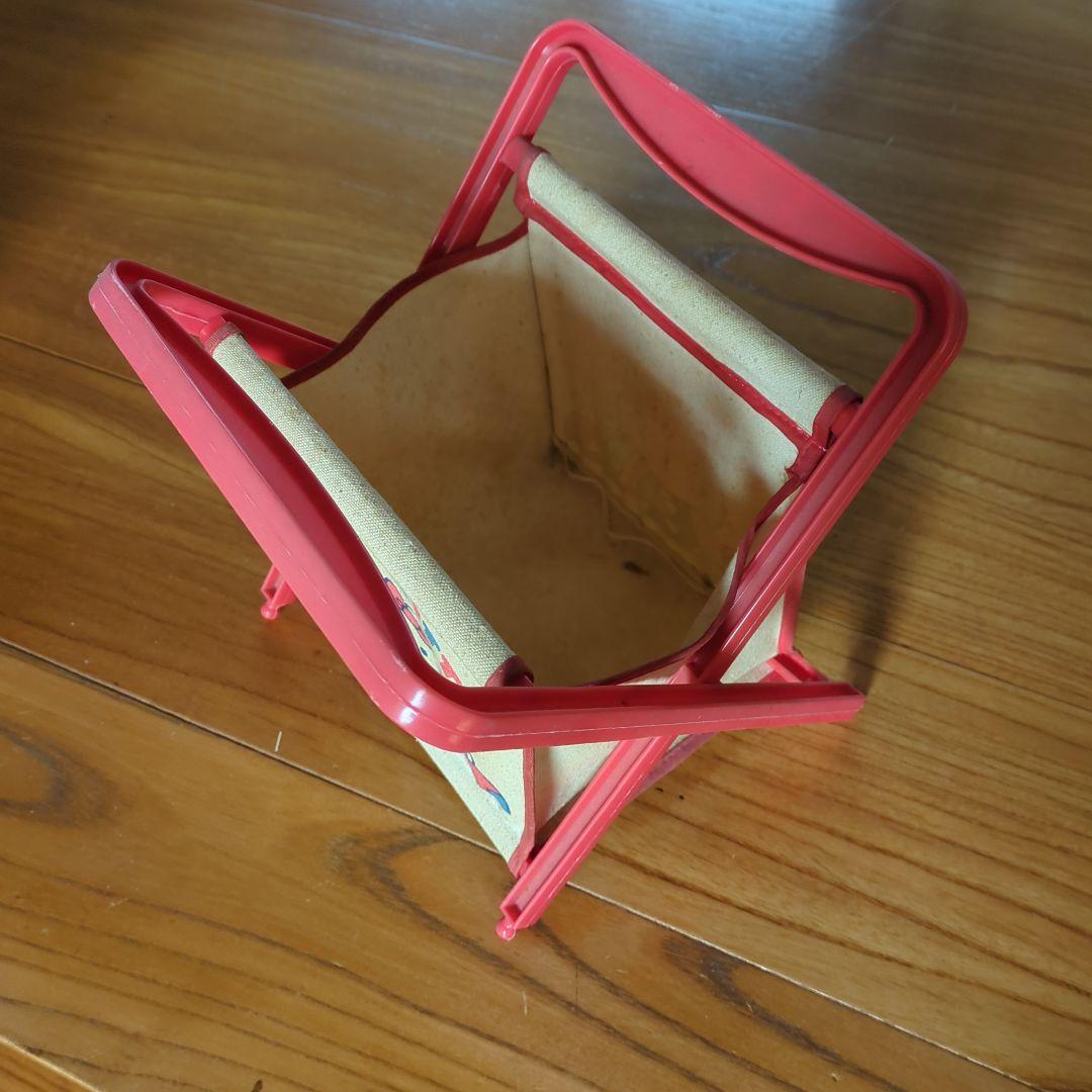 HELLO KITTY 小型キャンバスバスケット 赤