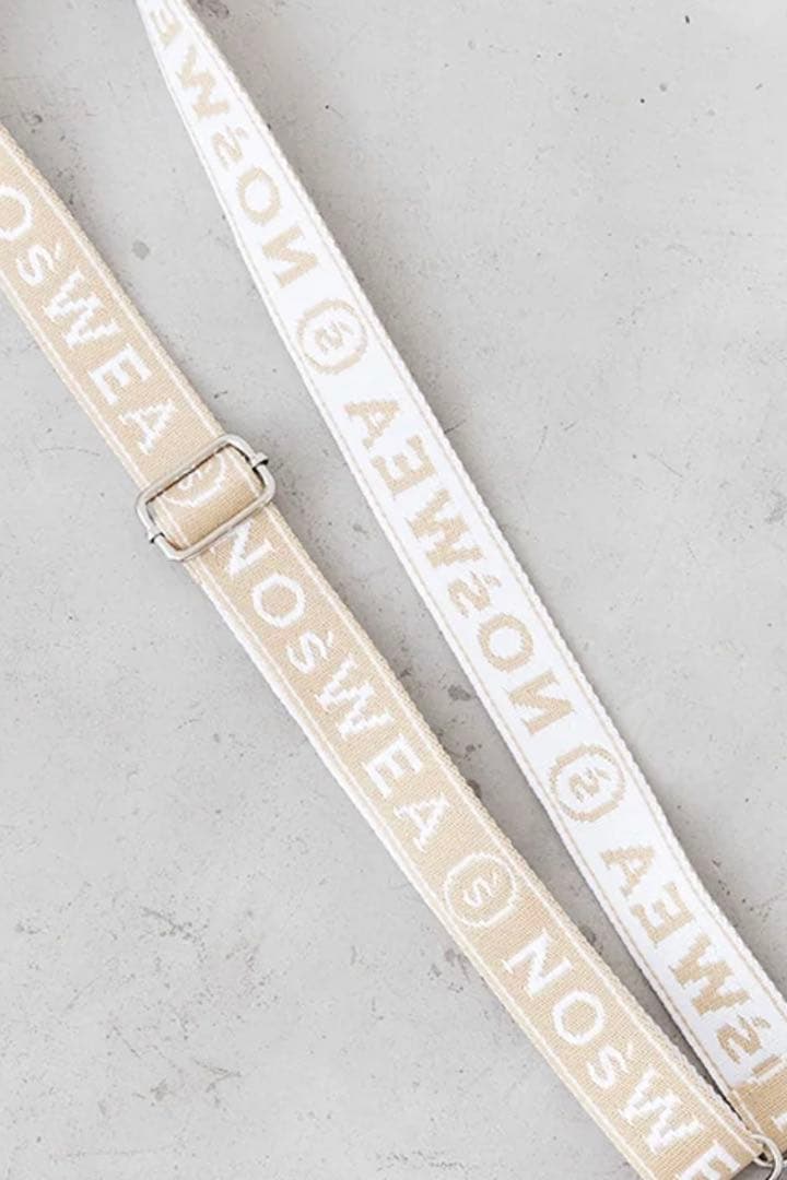 NOśWEA スマホショルダーストラップ ホワイト/ベージュ