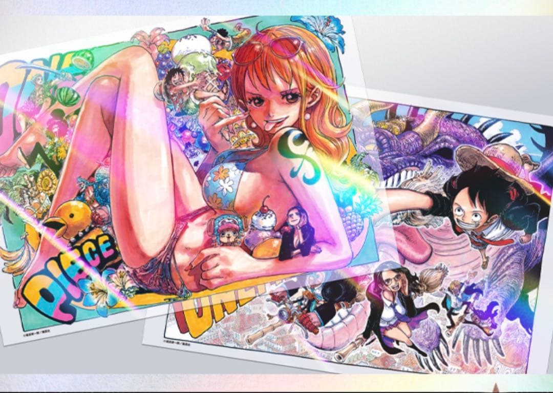 ワンピース ホログラムクリアポスター 2セット ONE PIECE - メルカリ