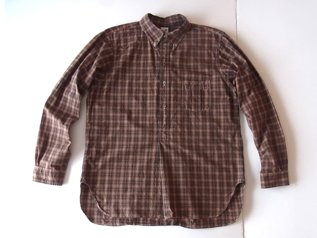 THE CORONA UTILITY／プルオーバーチェックB.Dシャツ コロナ THE CORONA UTILITY／プルオーバーチェックB.Dシャツ コロナ