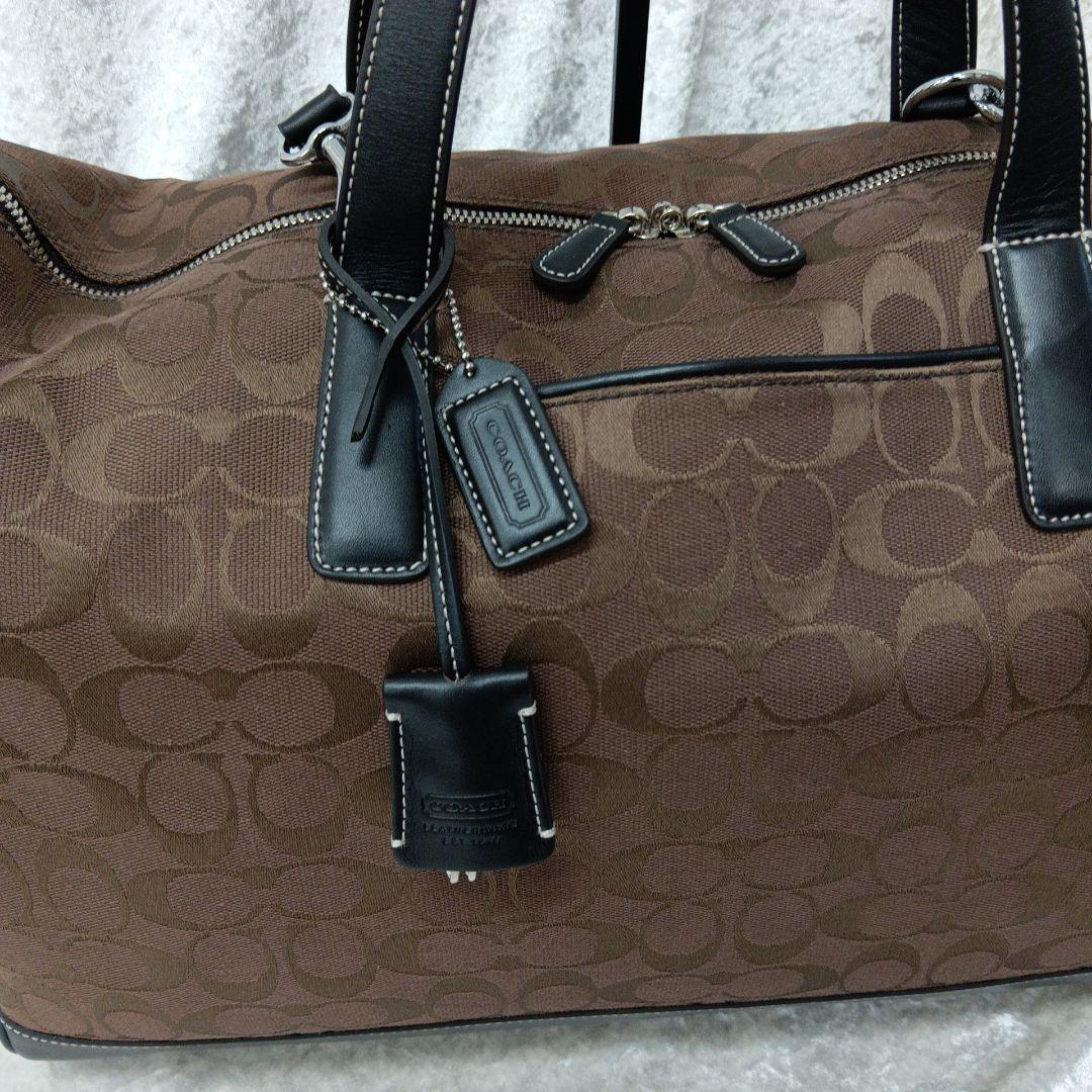 コーチ シグネチャー 2way ボストンバッグ ショルダーバッグ 旅行 4253