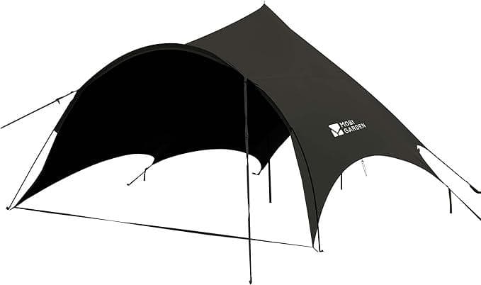 モビガーデン　アーチ型タープ Amazon | MOBI GARDEN タープアーチ型 10-20人用 大型タープ テントと