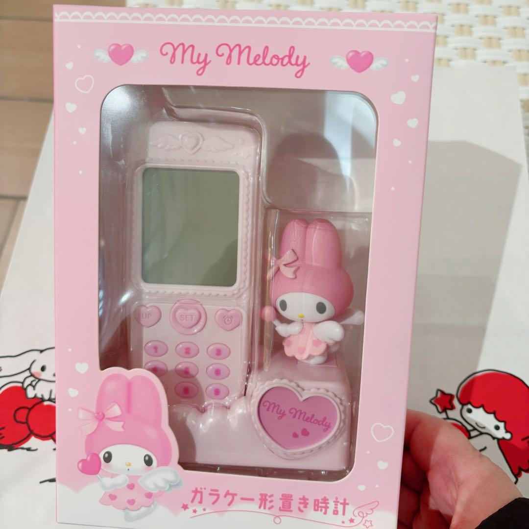 サンリオ ガラケー形置き時計 マイメロ - メルカリ