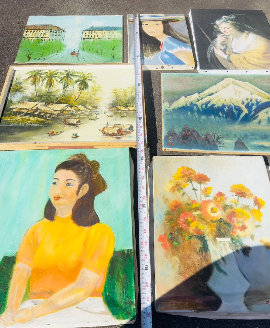 油絵 油彩 色々7枚セット