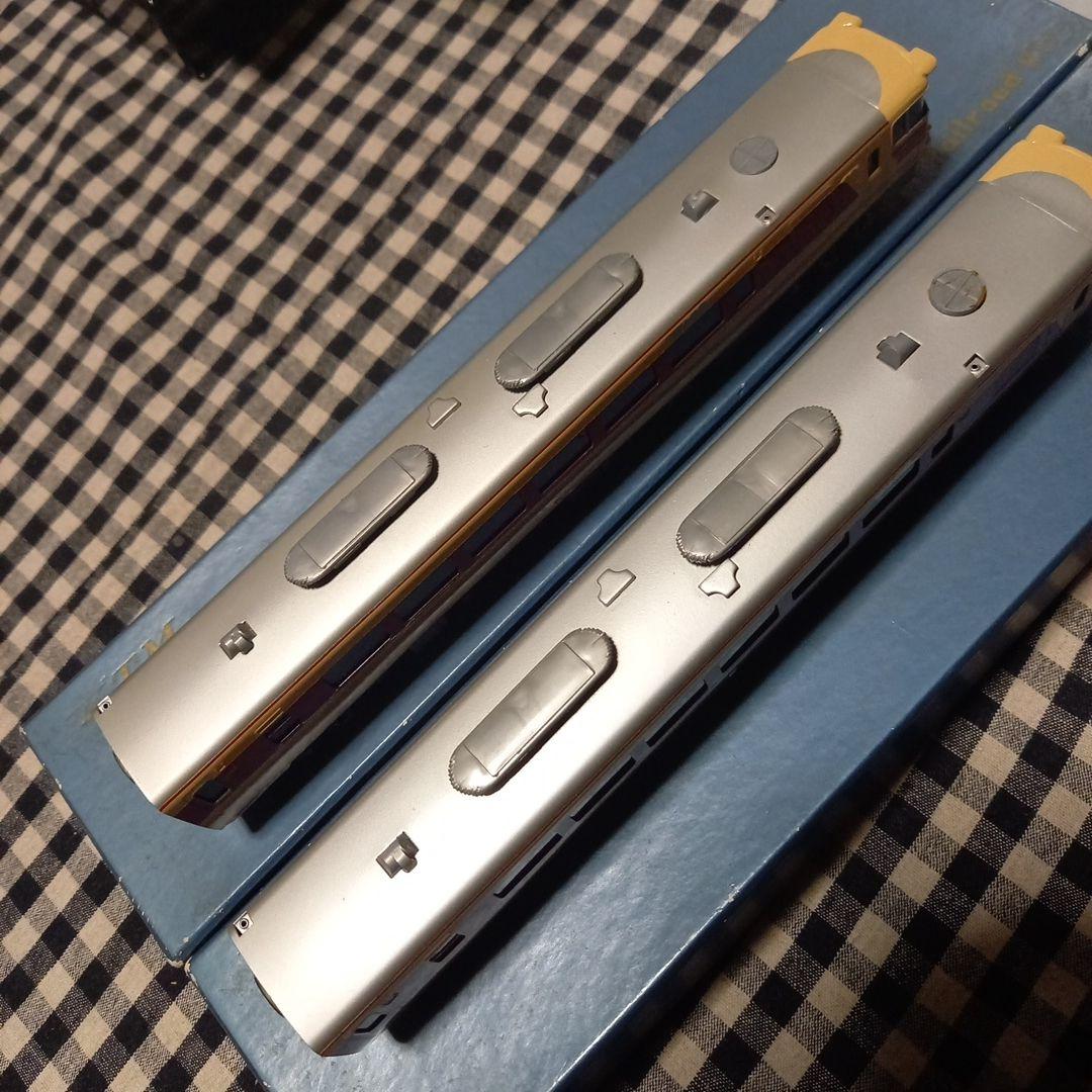 鉄道模型HOゲージ キハ82 1M カツミ模型店製品　塗装済キット組2両元箱有