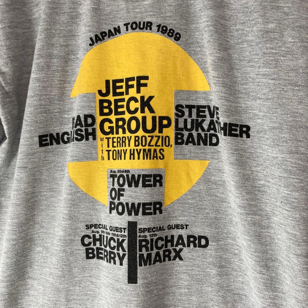 ミュージシャン JEFF BECK GROUP japan tour 1989 tee el