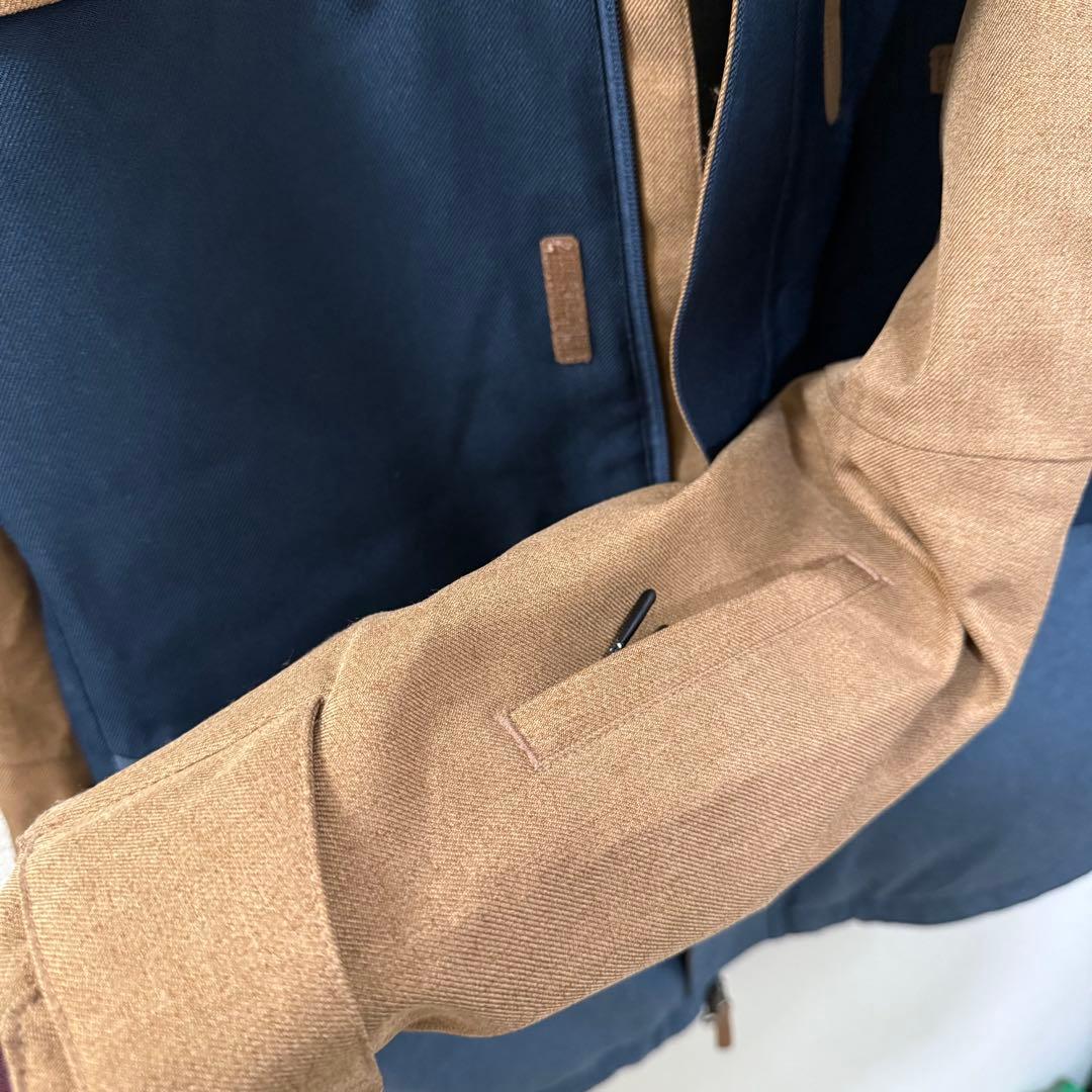 スノーボードウェア 《上下セット》【RIDE】 ブラウン/ネイビー 男女兼用