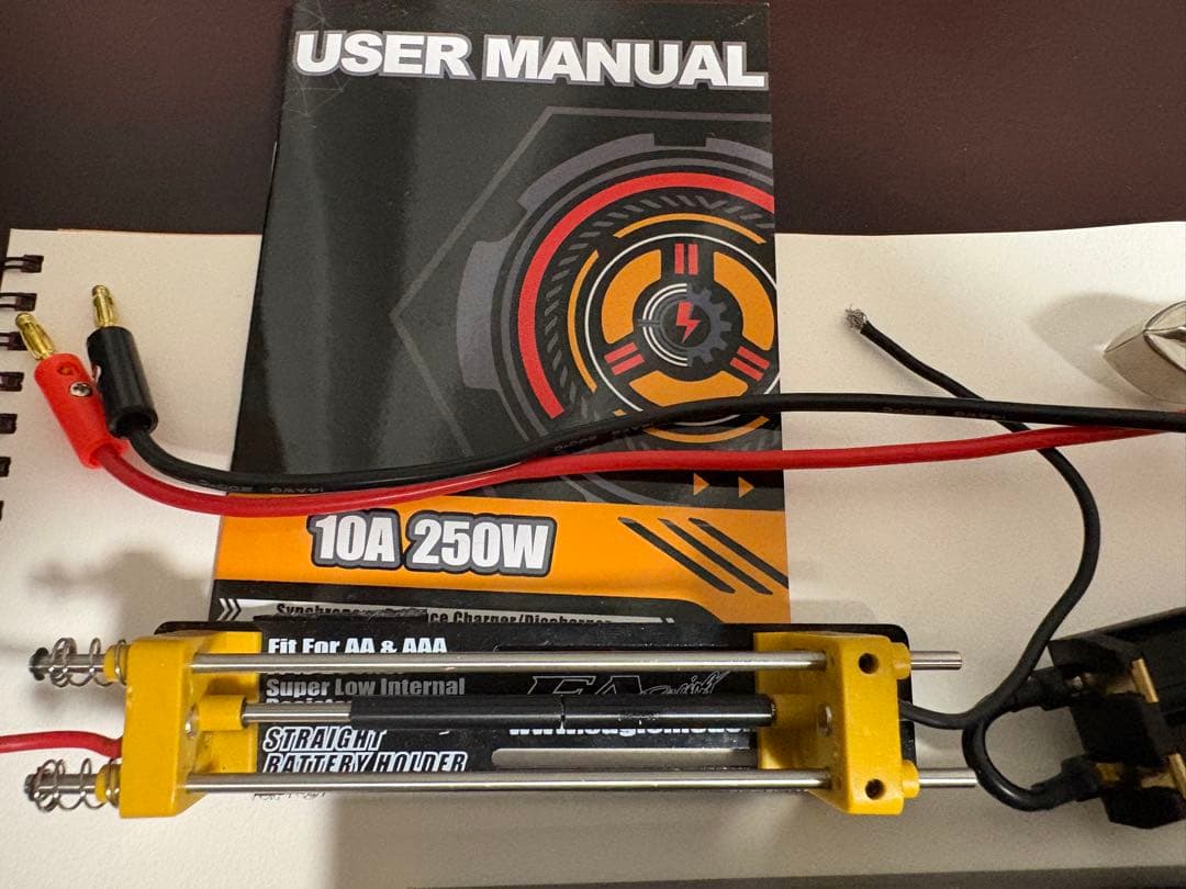 【美品】THUNDER 10A 250Wサンダー アダプター付 ミニ四駆 充電器