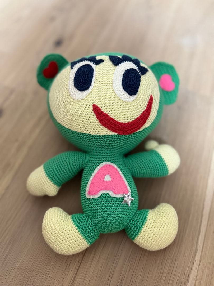 エンジェルブルー ナカムラくん ぬいぐるみ 編みぐるみ 新品 グリーン 緑 レア