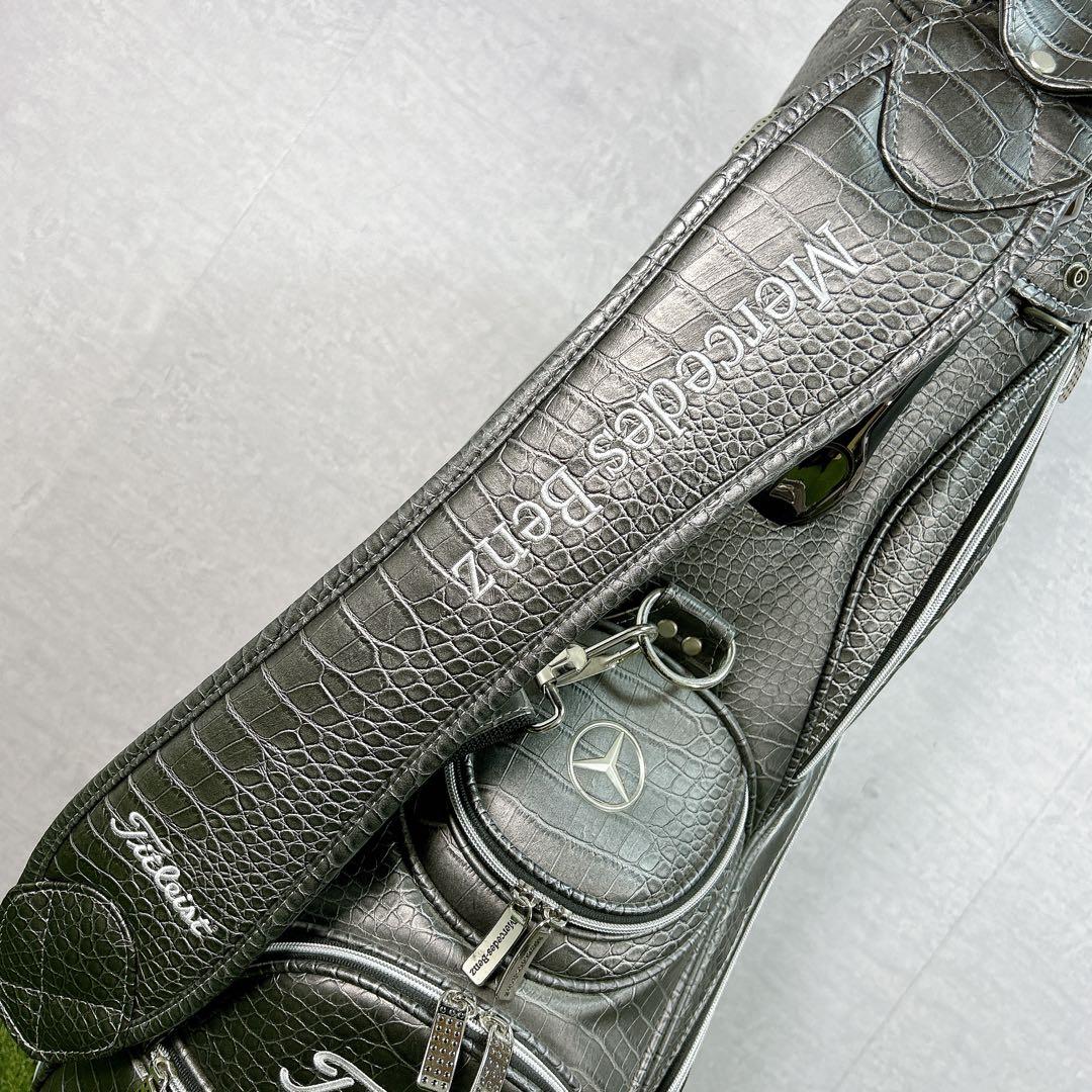 タイトリスト メルセデス ベンツ キャディバッグ ゴルフ 限定 クロコ