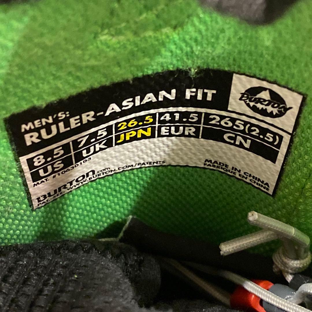 【即日発送】BURTONスノボブーツRULER-ASIAN FIT 26.5cm