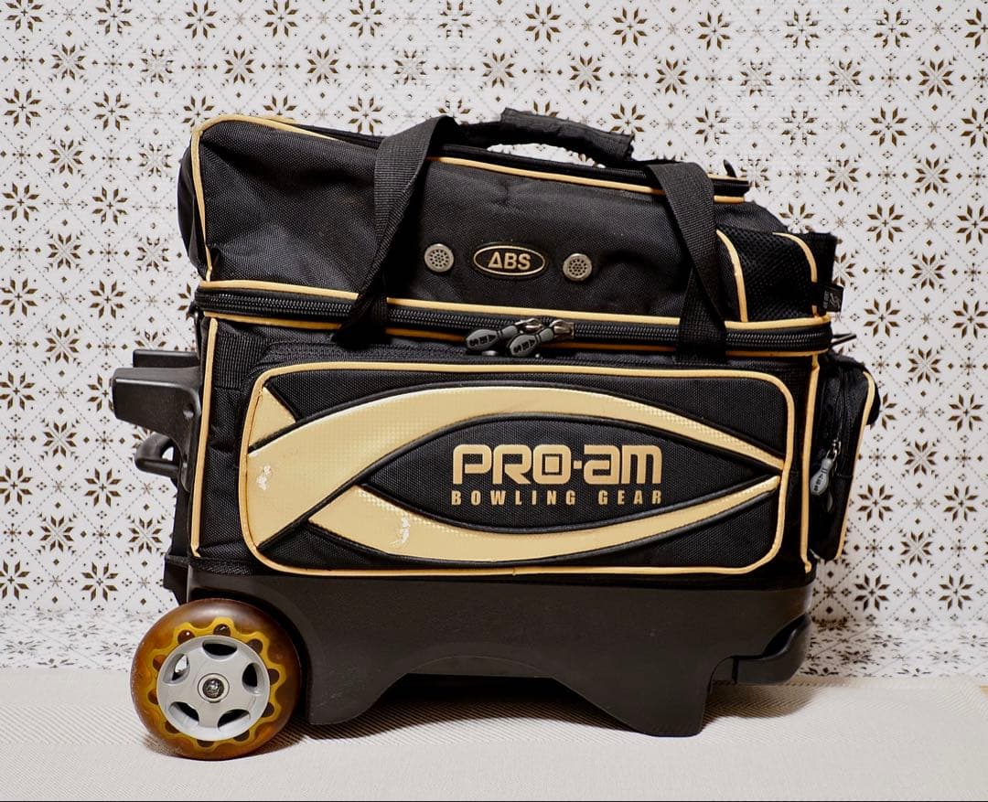 ABS Pro-am ボール2個キャリーバッグ ABS BA-1380 ボール 2個用 ボウリング コンパクト カート バッグ