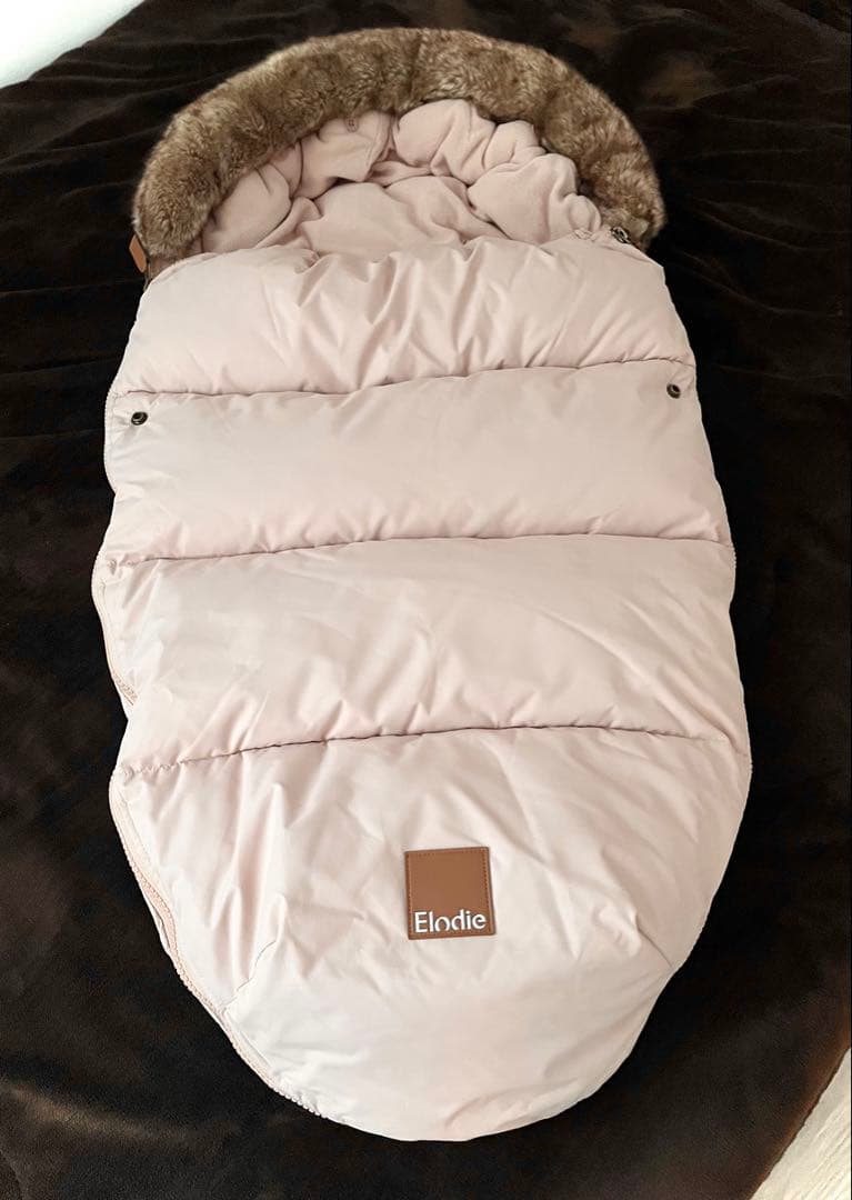 ✨エロディ✨ Elodie フットマフ ベビーカー 防寒 カバー ピンク 赤ちゃんの防寒対策にぴったりなフットマフ 【ベビーカー対応