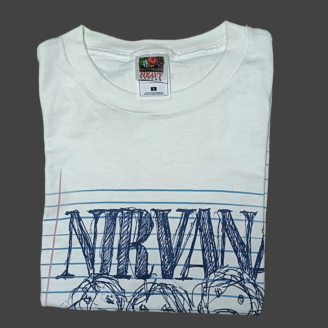 当時物 90s NIRVANA Tシャツ カートコバーン 直筆　イラスト