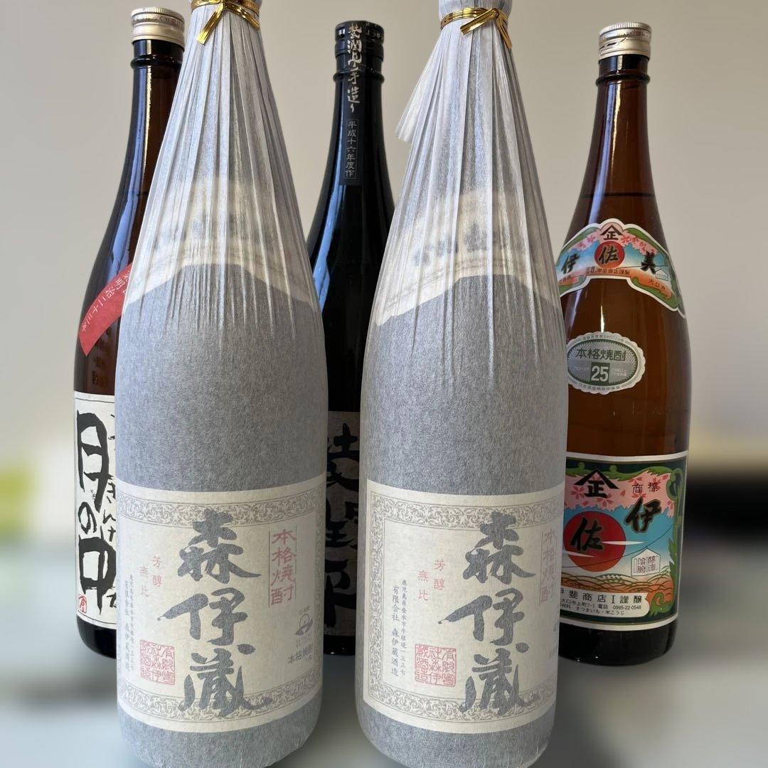 森伊蔵2本　伊佐美含む5本セット sake-shindobad_moriizou18-