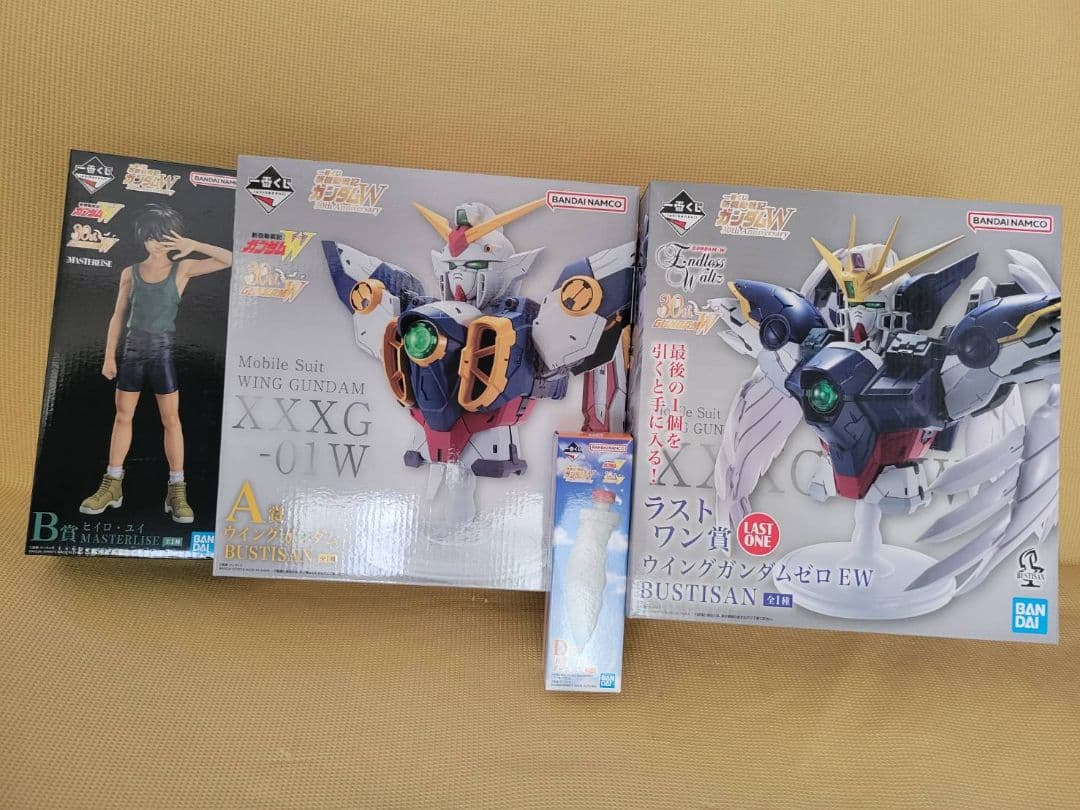 一番くじ ガンダムW A賞 B賞 D賞 ラストワン賞 フィギュア　ボールペン ガンダムW 1番くじ 30th B賞、D賞、G賞、ラストワン賞セット - メルカリ