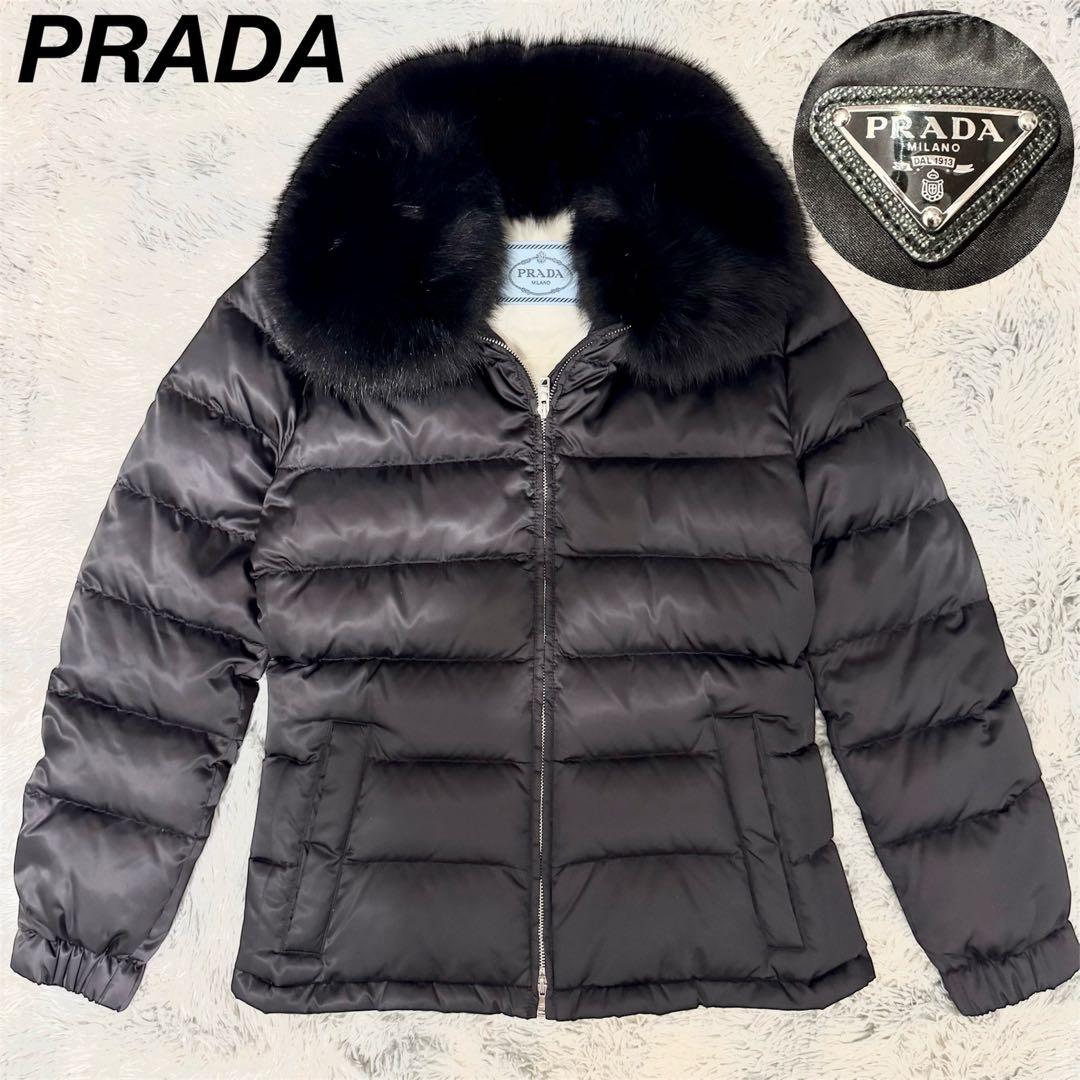 極美品✨】プラダ ダウン フォックス リアルファー プレート28B061