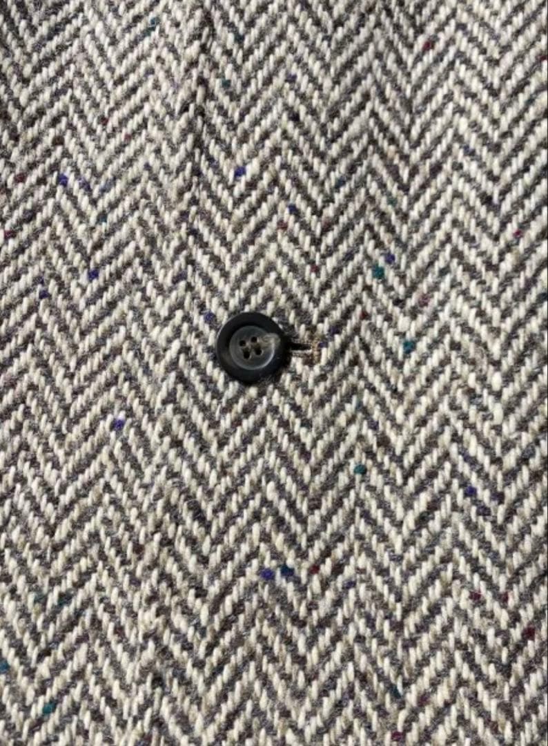 80s JIMMY HOURIHAN Tweed Long Coat - メルカリ