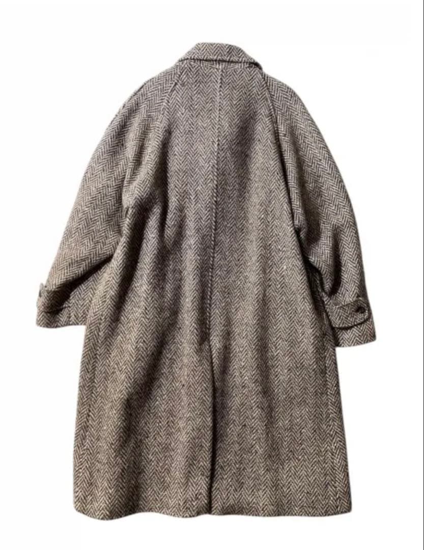 80s JIMMY HOURIHAN Tweed Long Coat - メルカリ