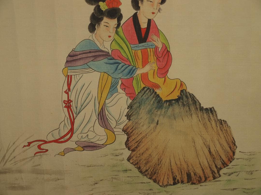 骨董市仕入れ品 中国宋時代の掛軸 激安骨董品 肉筆保証 BD376A8-2