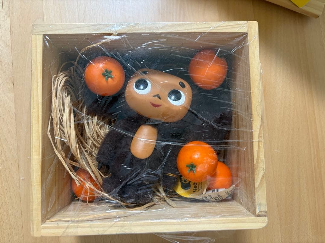 チェブラーシカ ぬいぐるみ オレンジ木箱 | Shop at Mercari from
