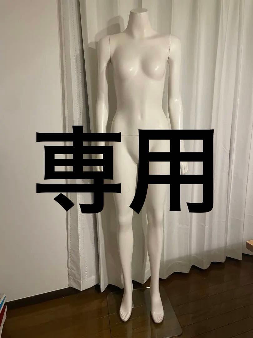 （tomo）レディースマネキン 婦人マネキン 7号 綿麻張り ヘッド付 木製可動腕 SBTF27-H17-A16N