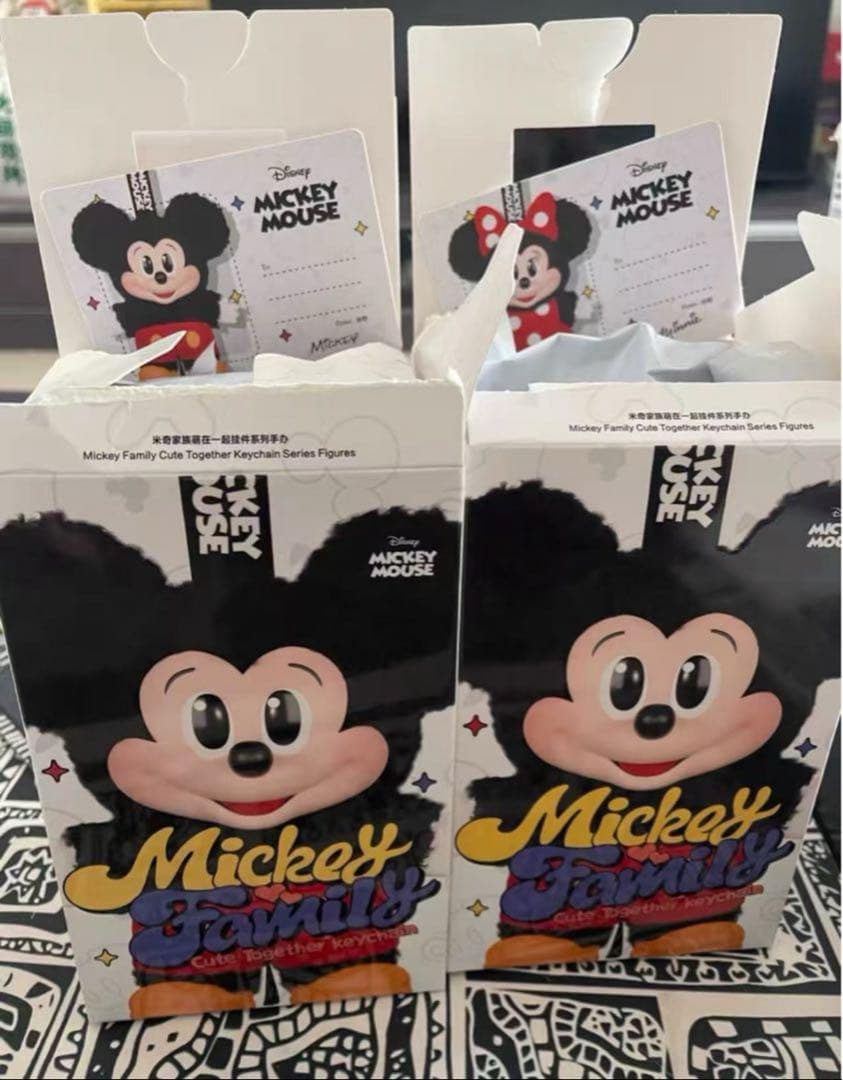 POPMARTディズニー ミッキーファミリー ミニー&ミッキー2個セット 箱