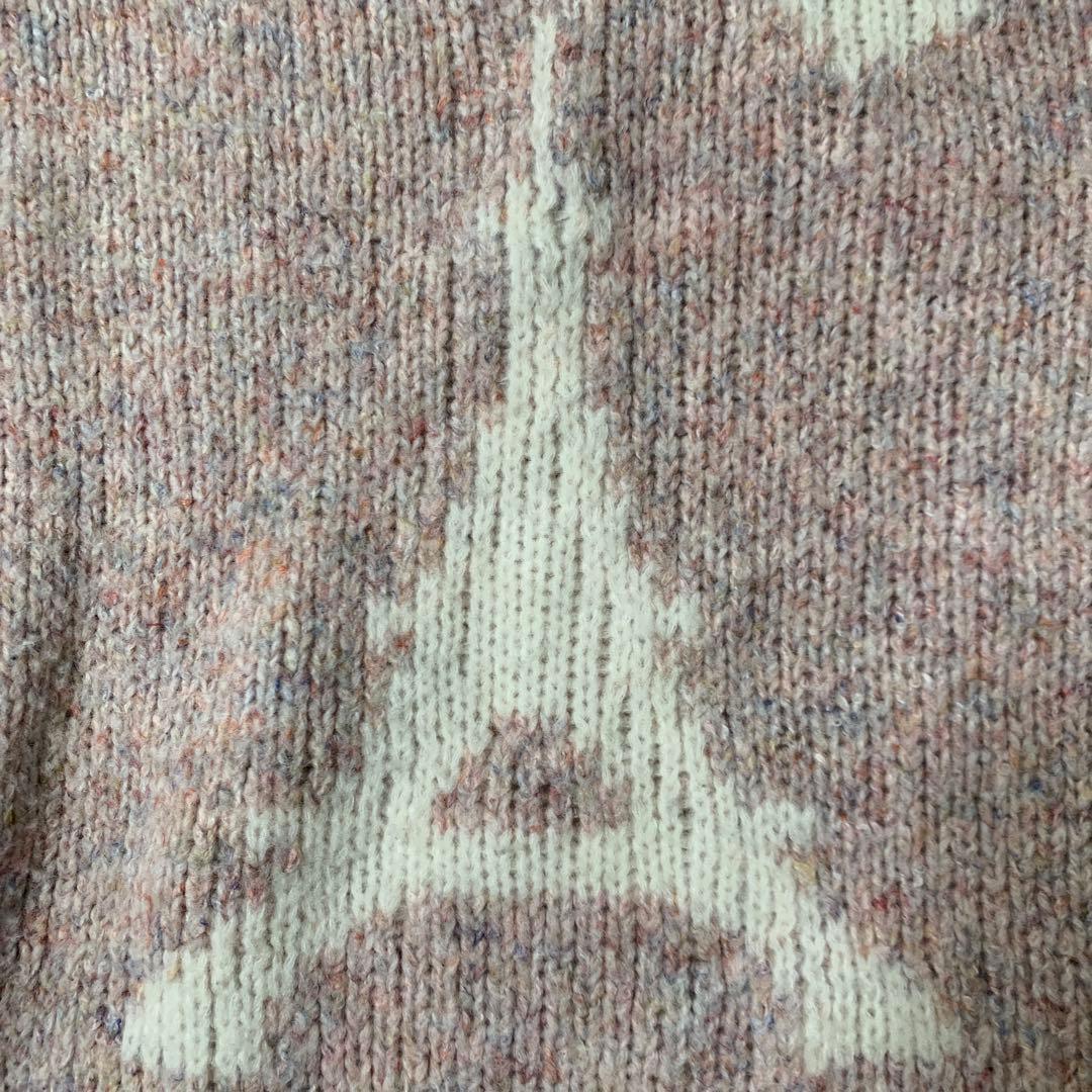 マドモアゼルノンノンリサイクルネップ天竺クルーネックセーター