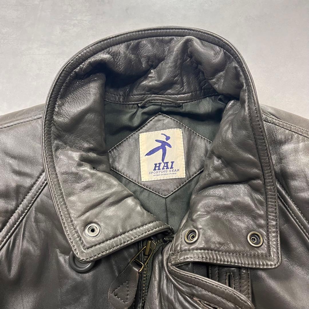 HAI SPORTING GEAR レザージャケット イッセイミヤケ - メルカリ