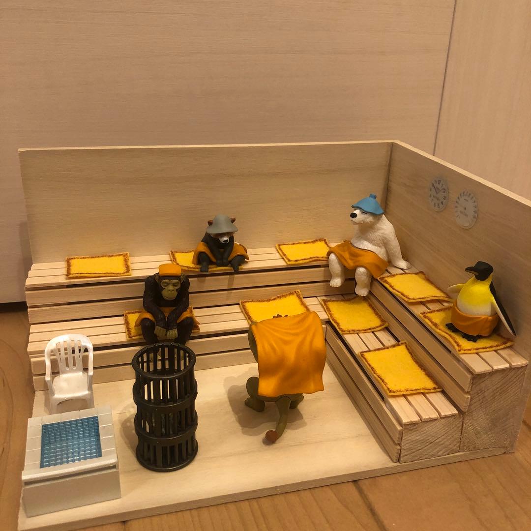 檜香る！ どうぶつサウナ サウナ室 ミニチュア ジオラマ サウナキット