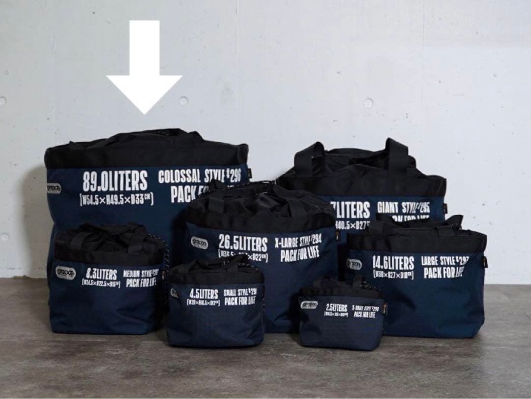 【新品】OUTDOOR PRODUCTS 別注 TOTE NAVY 89.0L
