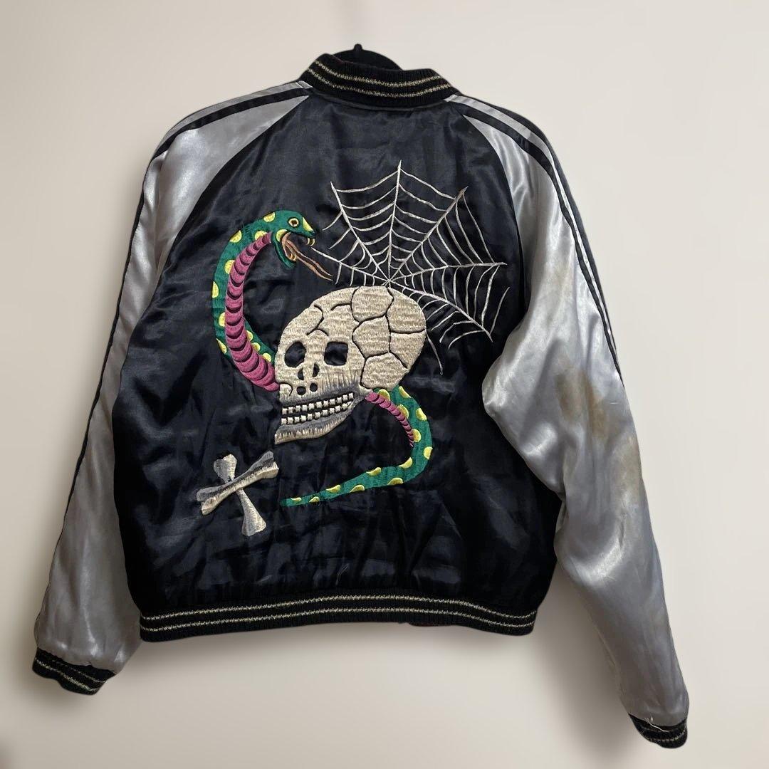 髑髏×U.S.NAVY ドクロ　テーラー東洋　スカジャン