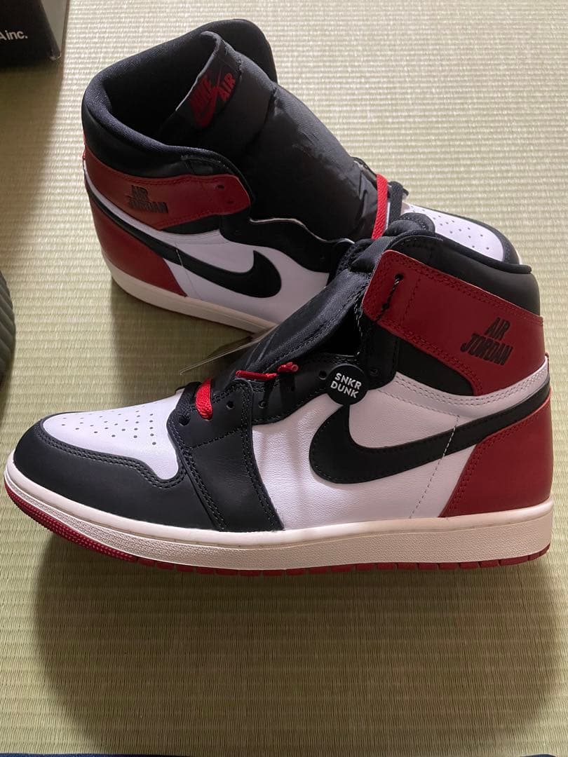 エアジョーダン1ハイOG ブラック/ホワイト/レッド 28.5cm