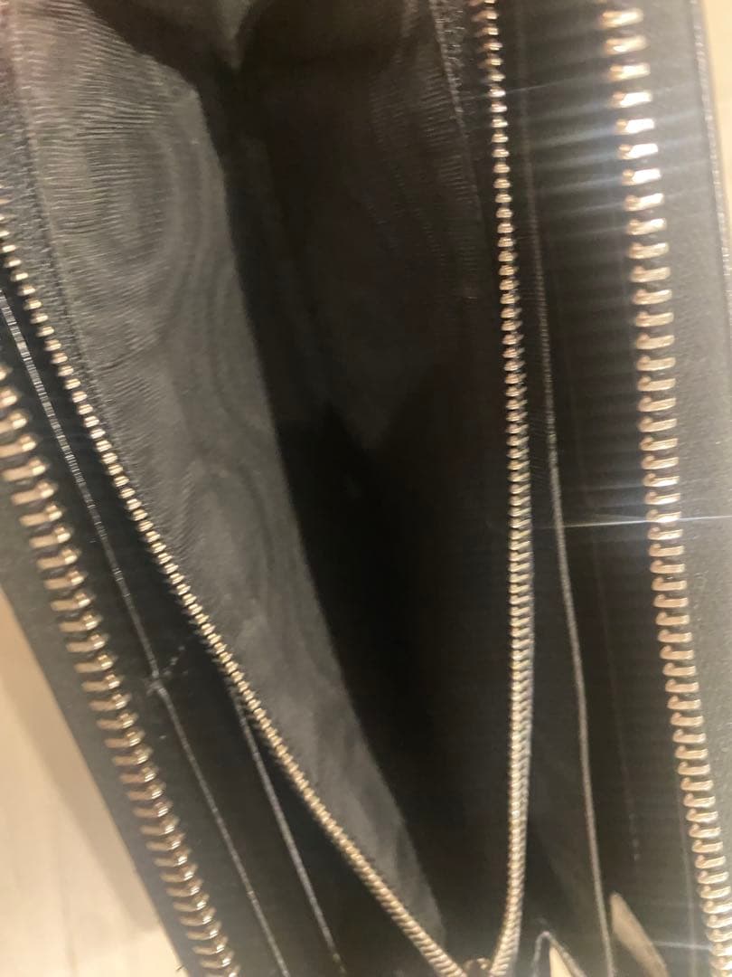 美品 GUCCI グッチ サイフ 財布 GGスプリーム ラウンドジップ 黒