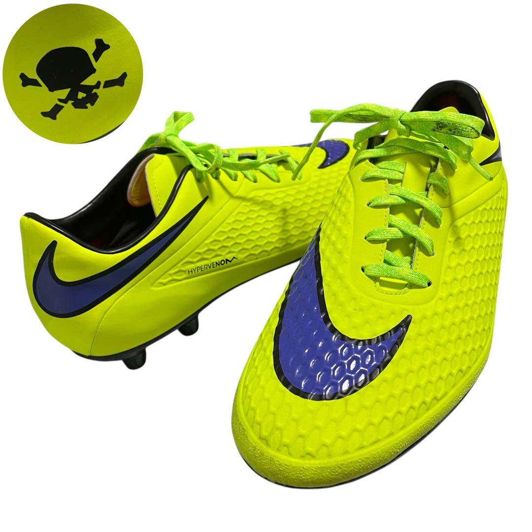 美品 ナイキ ハイパーヴェノム 希少 初期 ドクロ サッカースパイク