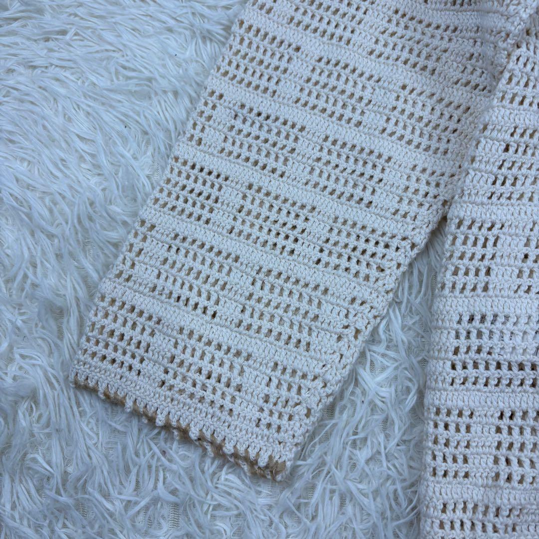 MAATEE&SONS Hand Knit Jacket 25SS 美品 2 白 - メルカリ