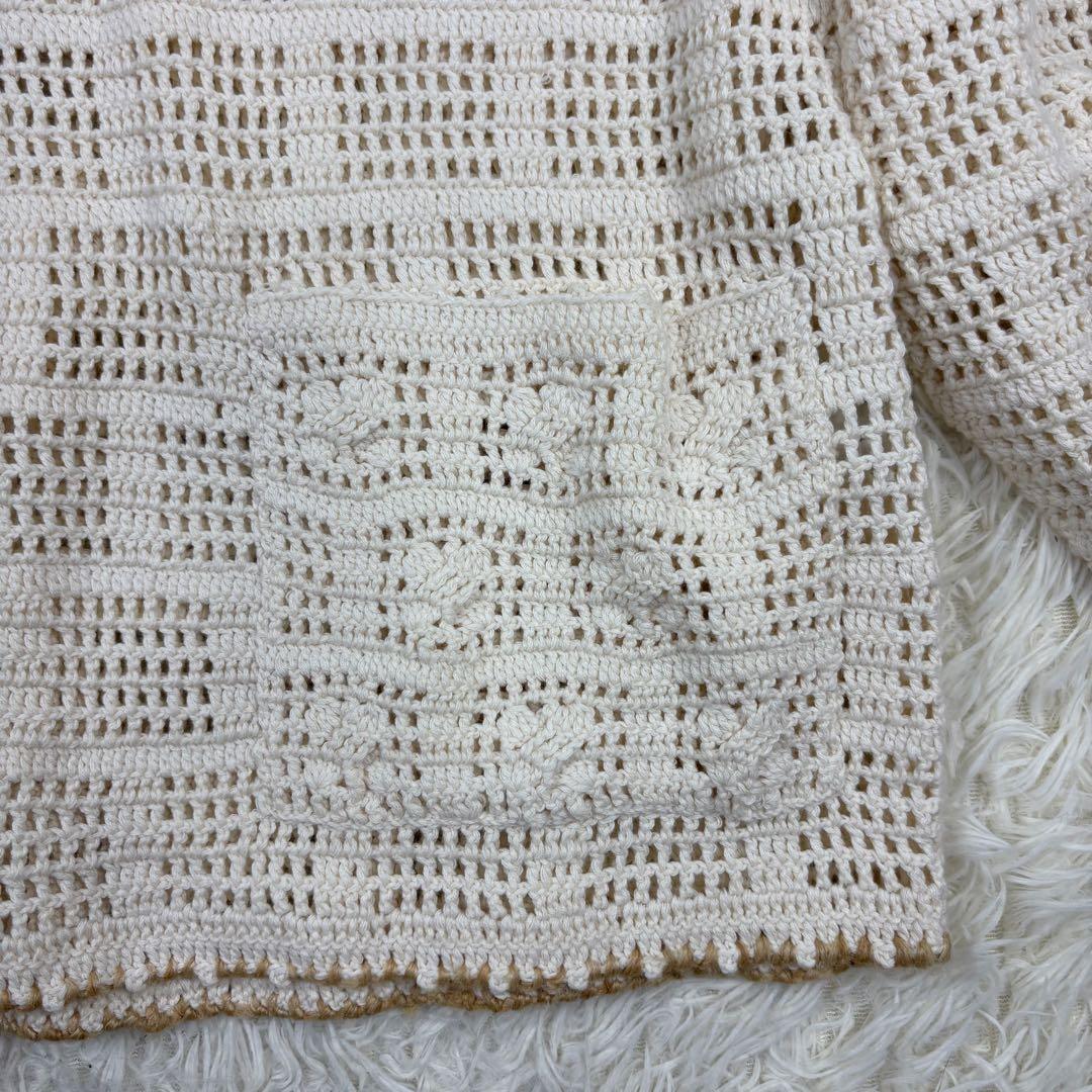 MAATEE&SONS Hand Knit Jacket 25SS 美品 2 白 - メルカリ