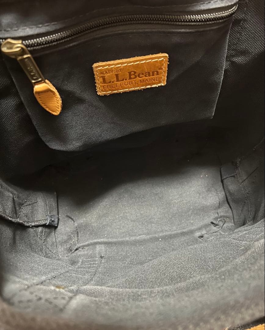 L.L.Bean エルエルビーン USA製 本革ハンドル キャンバストート 希少