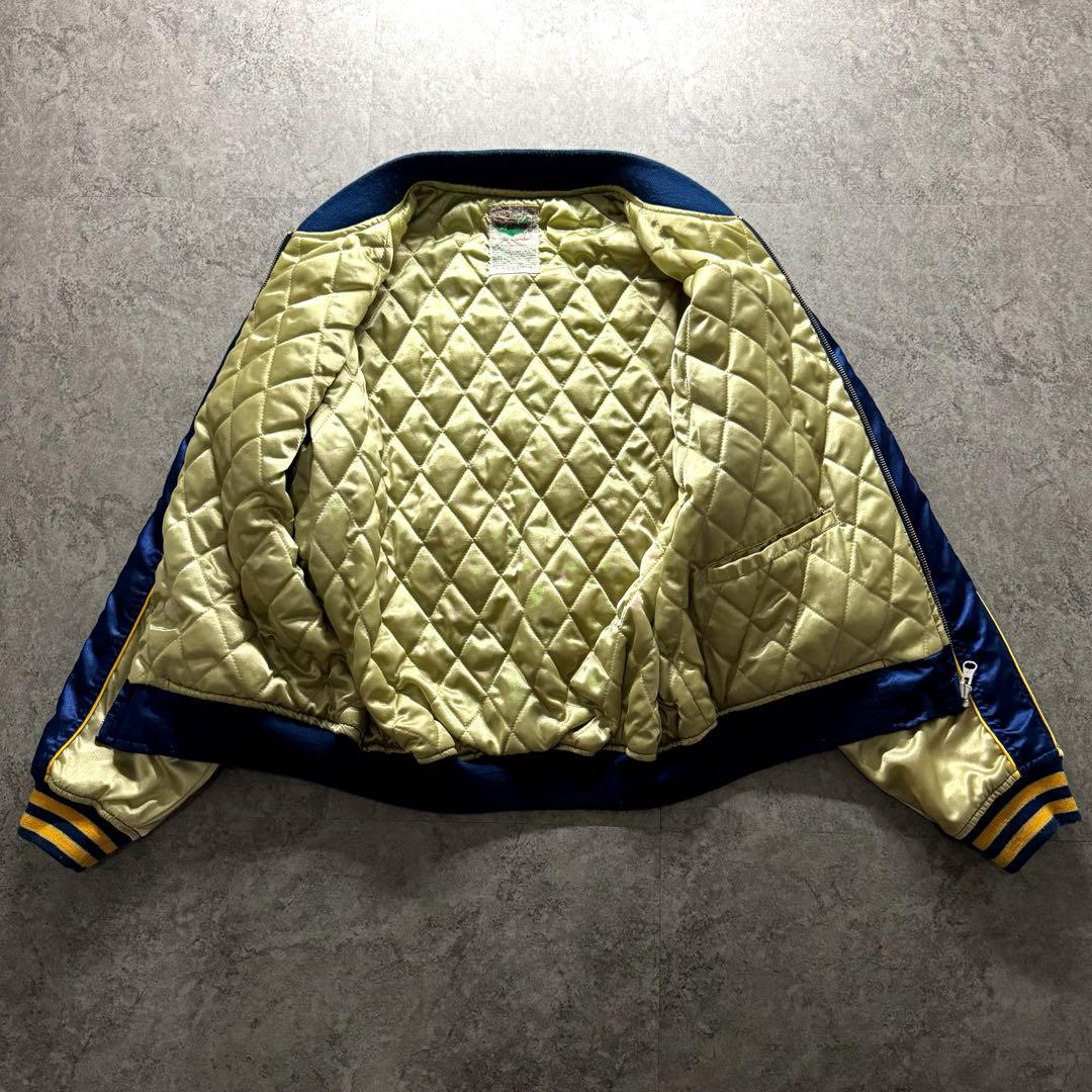 極絶品】テッドマン L スカジャン サテン ワッペン バックロゴ 短丈