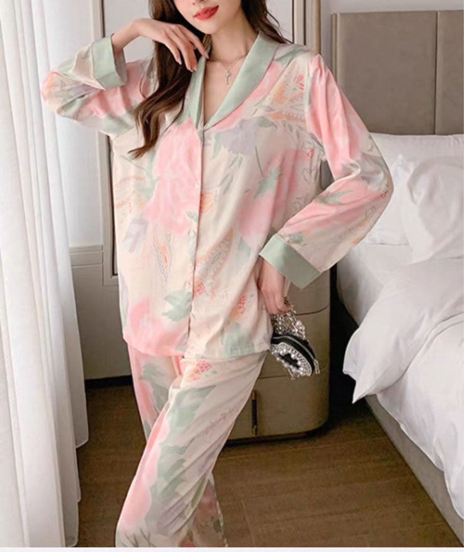 レディース シルクパジャマ 上下3点セット 高級シルク100% Amazon | [eletty] 【お肌にやさしいシルクパジャマ】レディース