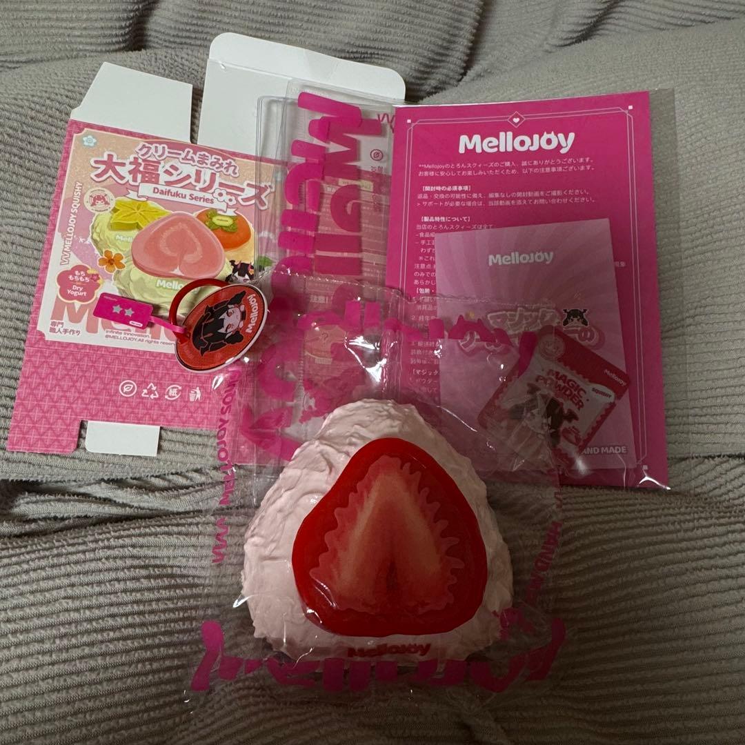 Mellojoy メロジョイ クリームまみれ大福シリーズ いちご スクイーズ メロジョイ Mellojoy スクイーズ 大福 いちご｜Yahoo!フリマ（旧PayPay