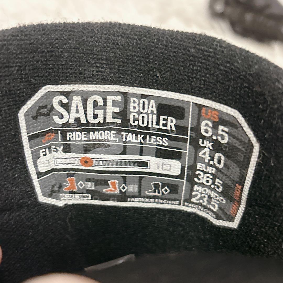 【美品】RIDE SAGE ボア スノーボードブーツ 23.5cm
