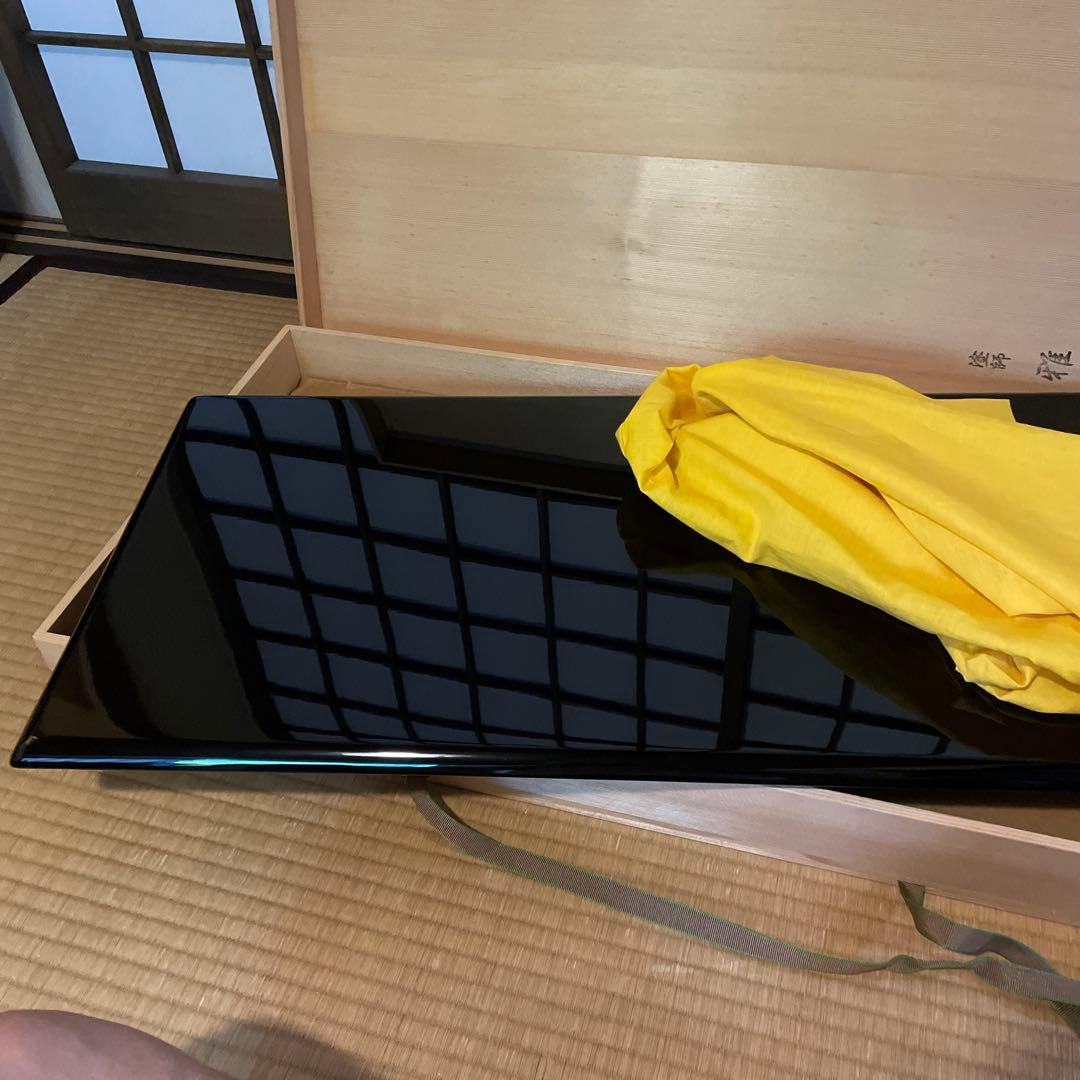 茶道具 「輪島塗」塗師【雅峰】(作)『蛤型 長板』1枚です。