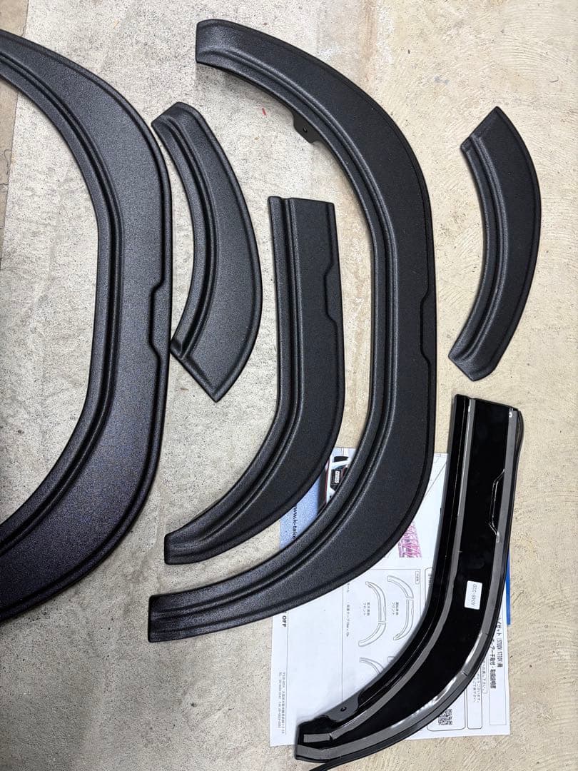 ジャッカル信者ハイゼットカーゴ アトレーワゴン S700オーバーフェンダー オーバーフェンダー [ABS製/片側9mmワイドタイプ] S700系 アトレー