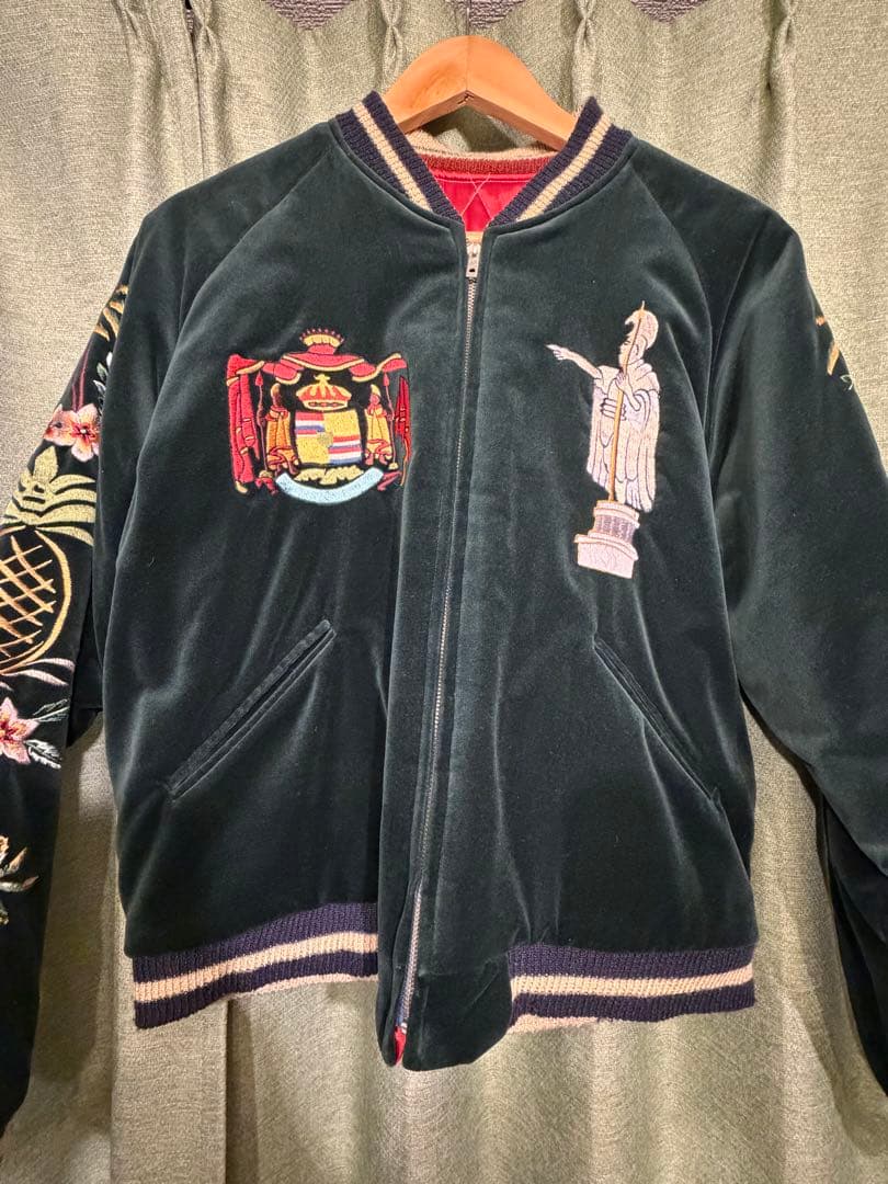 美品 2面用 テーラー東洋 虎 アロハハワイ 日本限定スカジャン