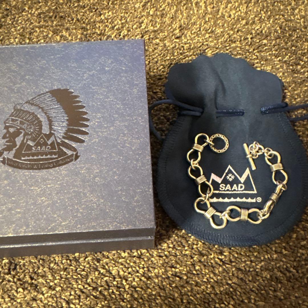 SAAD シルバー ブレスレット約20cm 中古・古着通販】SAAD (サード) アメリカンチェーンブレスレット